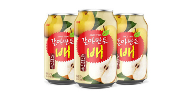 (사진/ 해태음료의 '갈아만든 배')