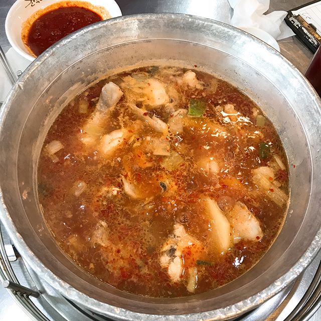 속을 달래주는 뜨끈한 국물 닭한마리 