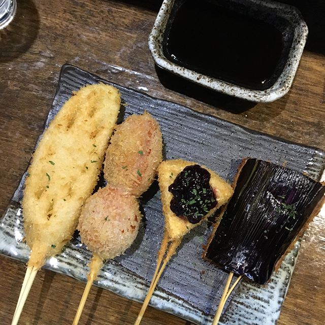 바삭한 일본식 꼬치튀김 쿠시아게 맛집