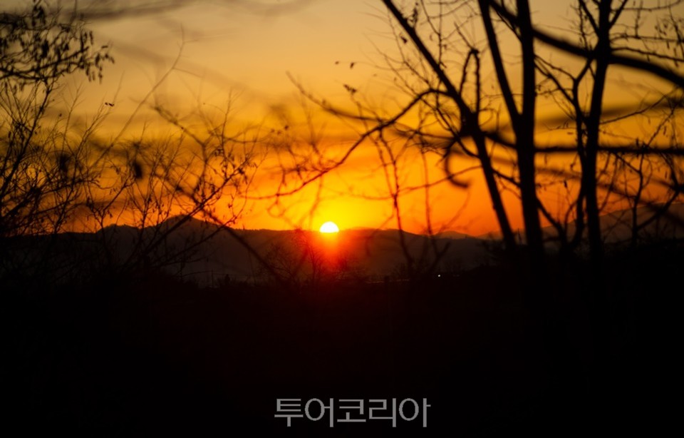 개운산에서 바라본 일출