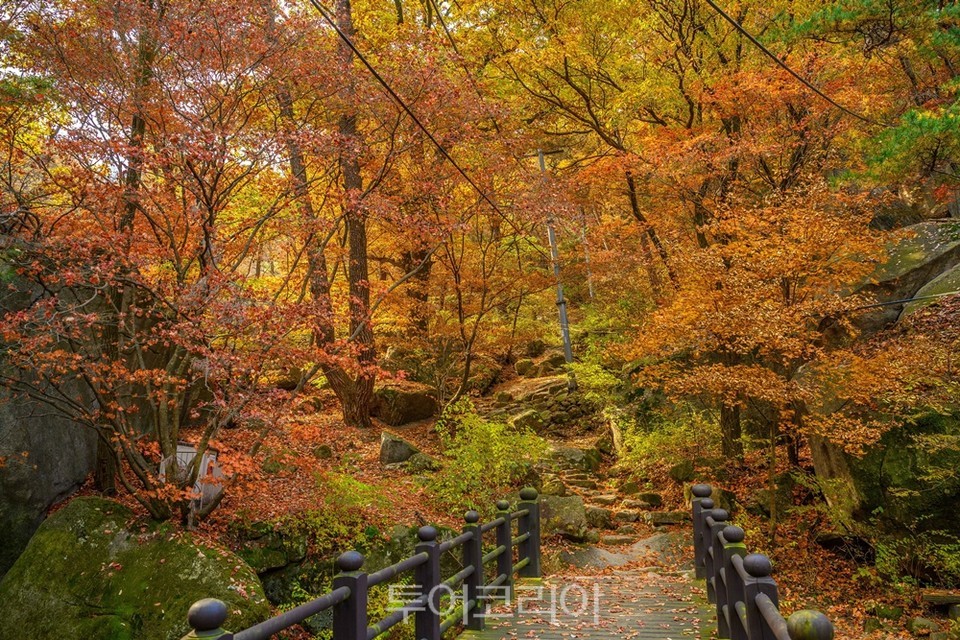 도봉산 망월사 가는 길의 단풍 모습