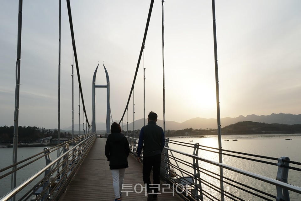 가우도 일몰