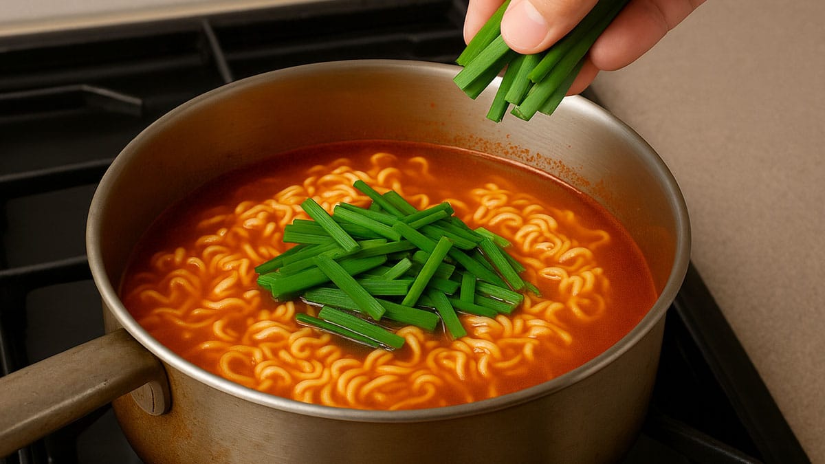 부추 라면