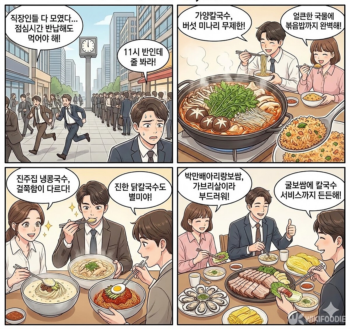 4컷 만화. / 위키푸디