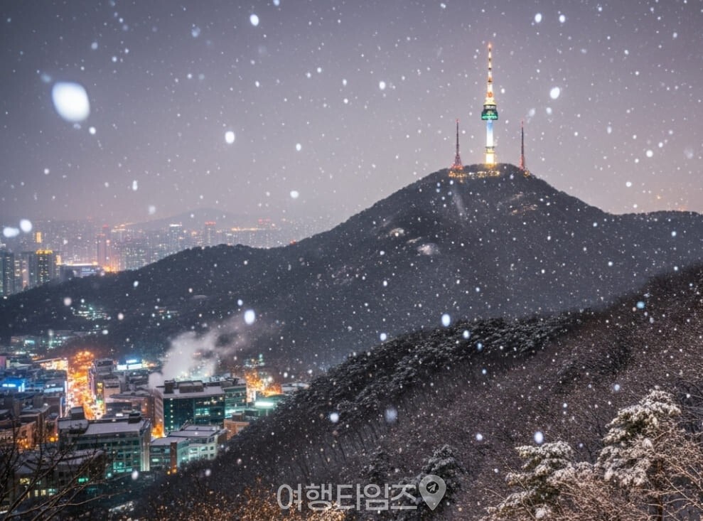 첫눈이 내리는 풍경 / 사진=여행타임즈