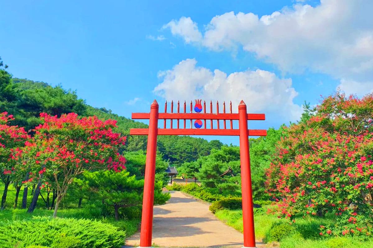 신숭겸장군유적지 배롱꽃 
