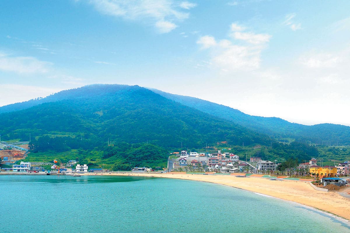 와현해수욕장 전경 