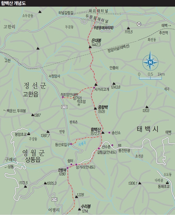 함백산 개념도