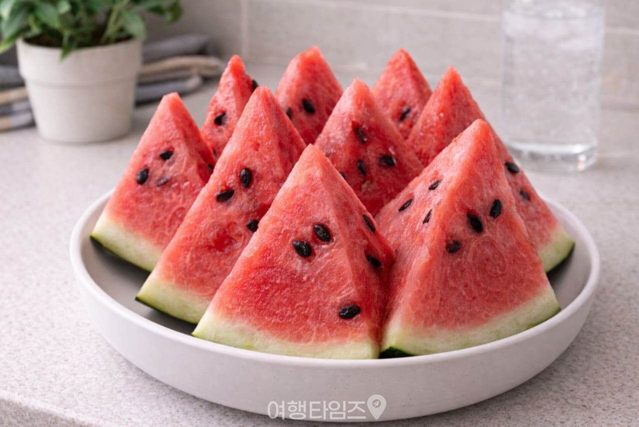 수박 껍질 싱크대 청소 / 사진=여행타임즈