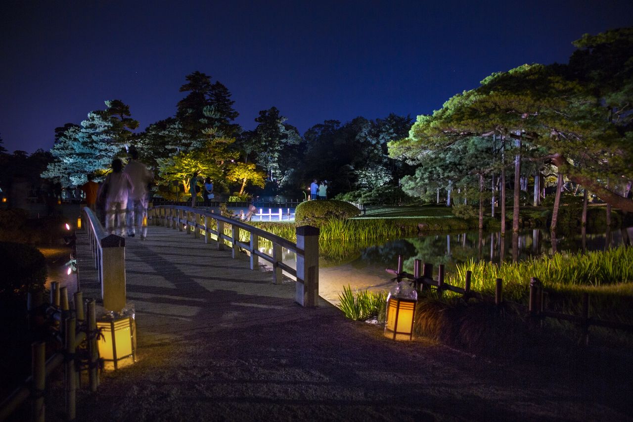 가나자와 겐로쿠엔 야간 라이트업 / 사진=©Kanazawa City