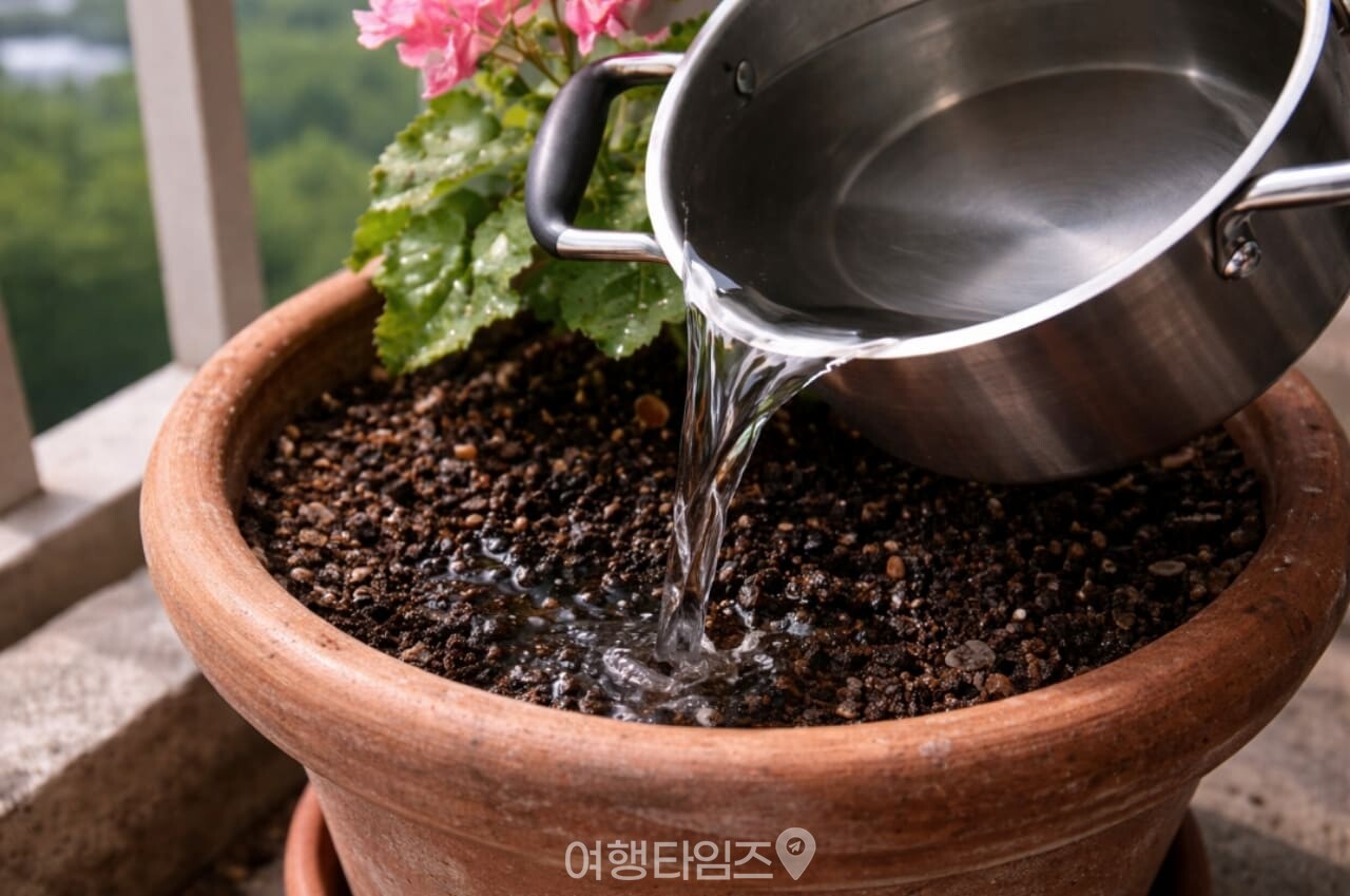 계란 삶은 물 / 사진=여행타임즈