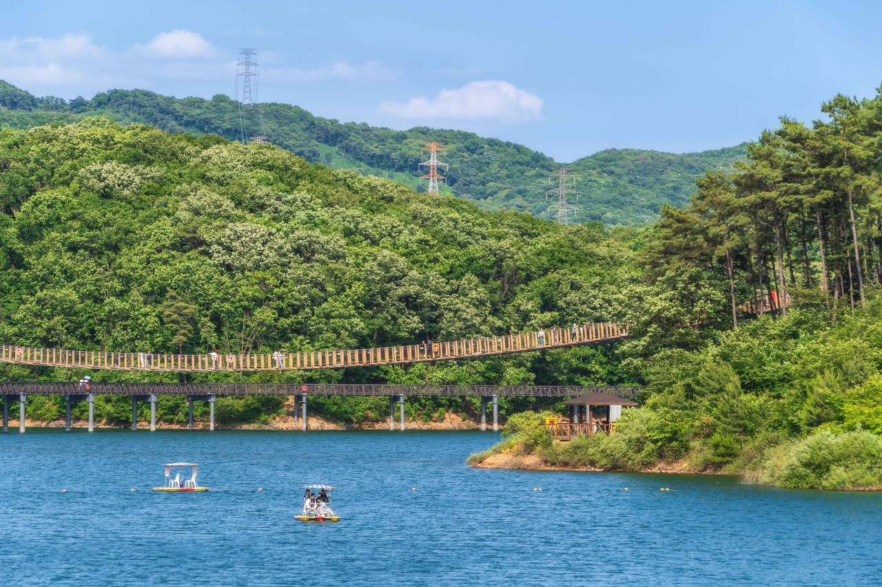 마장호수 출렁다리 / 사진=한국관광공사 포토코리아@정규진