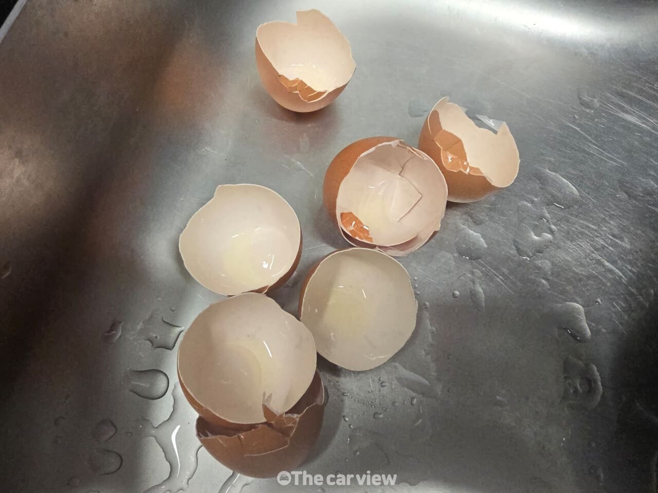 계란 껍질 설거지 / 사진=더카뷰