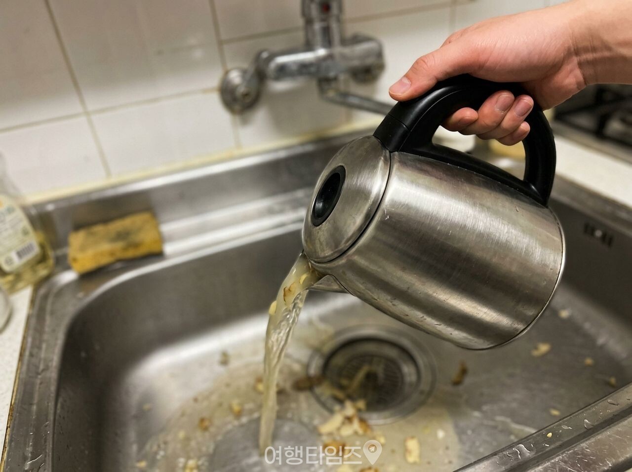 주전자 감자 껍질 청소 / 사진=여행타임즈