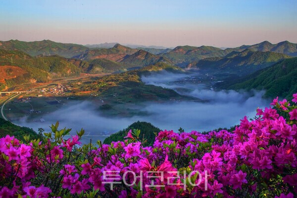 육지의 섬으로 불리는 무주 내도리 전경 / 사진_투어코리아 유지훈 기자