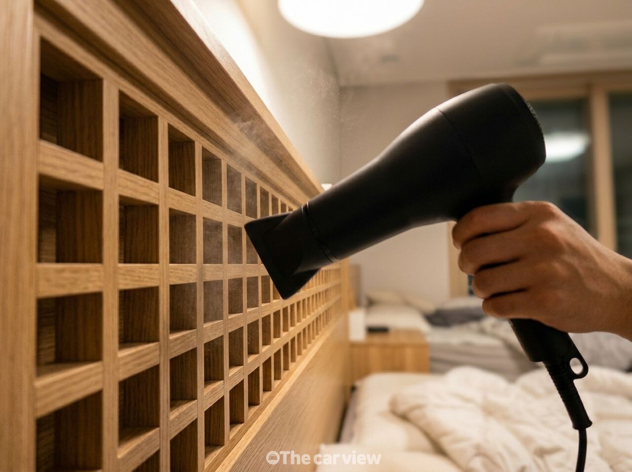 침대 프레임 먼지 청소 / 사진=더카뷰
