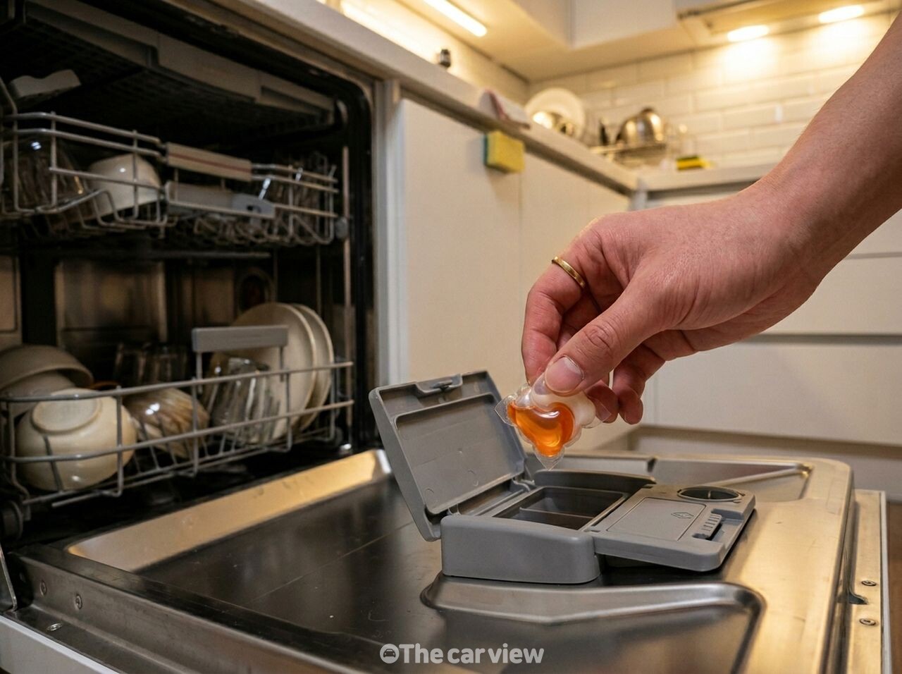 식기세척기 세제 투입구 / 사진=더카뷰