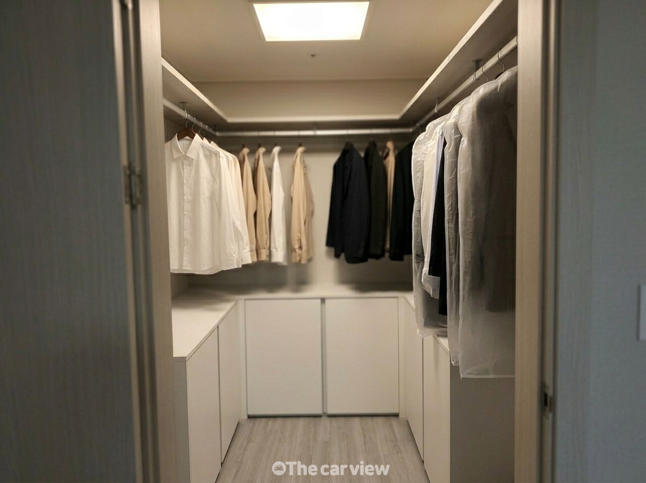 드레스룸 행거 정리 / 사진=더카뷰