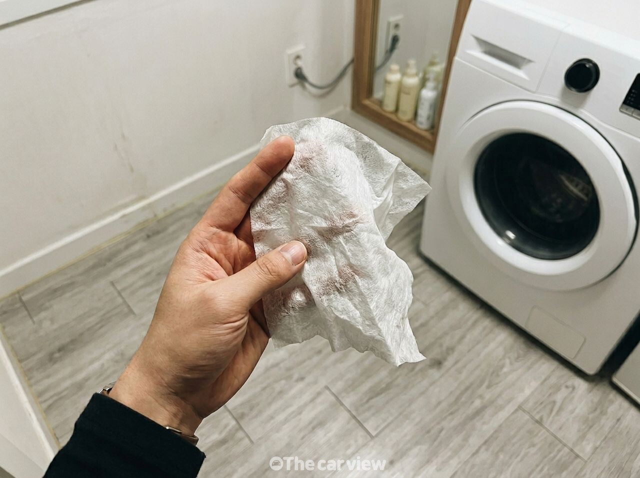 건조기시트 바닥 청소 / 사진=더카뷰