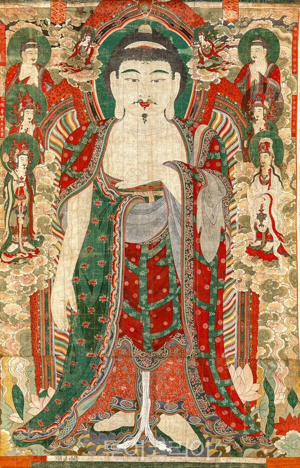 사진 / 안국사 영산회 괘불탱(보물 제1267호)