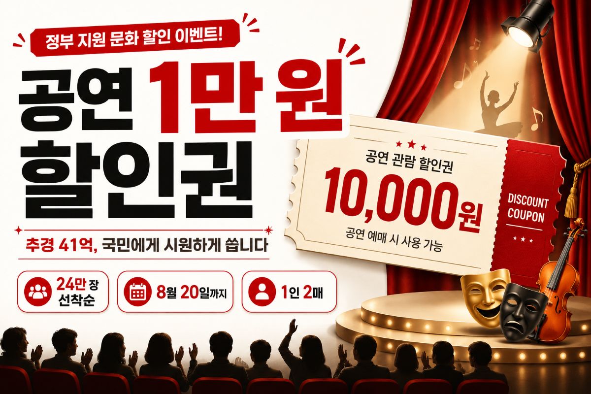 공연 1만 원 할인권 혜택 총정리 /  ⓒ인포매틱스뷰