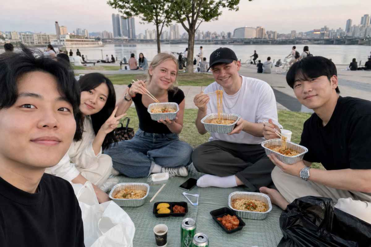 한강 라면 여행, 인기 비결은? /  이해를 돕기 위한 ai이미지