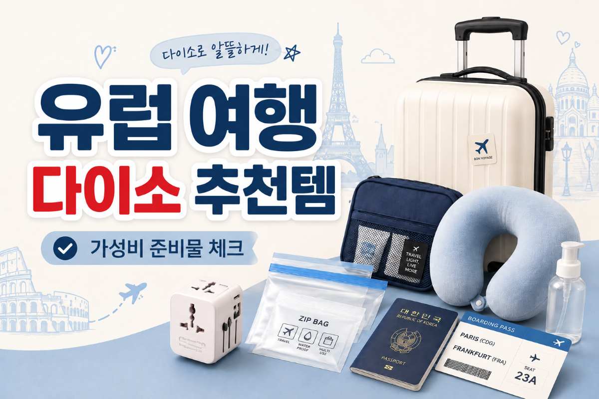유럽 여행 다이소 추천템 / ⓒ인포매틱스뷰