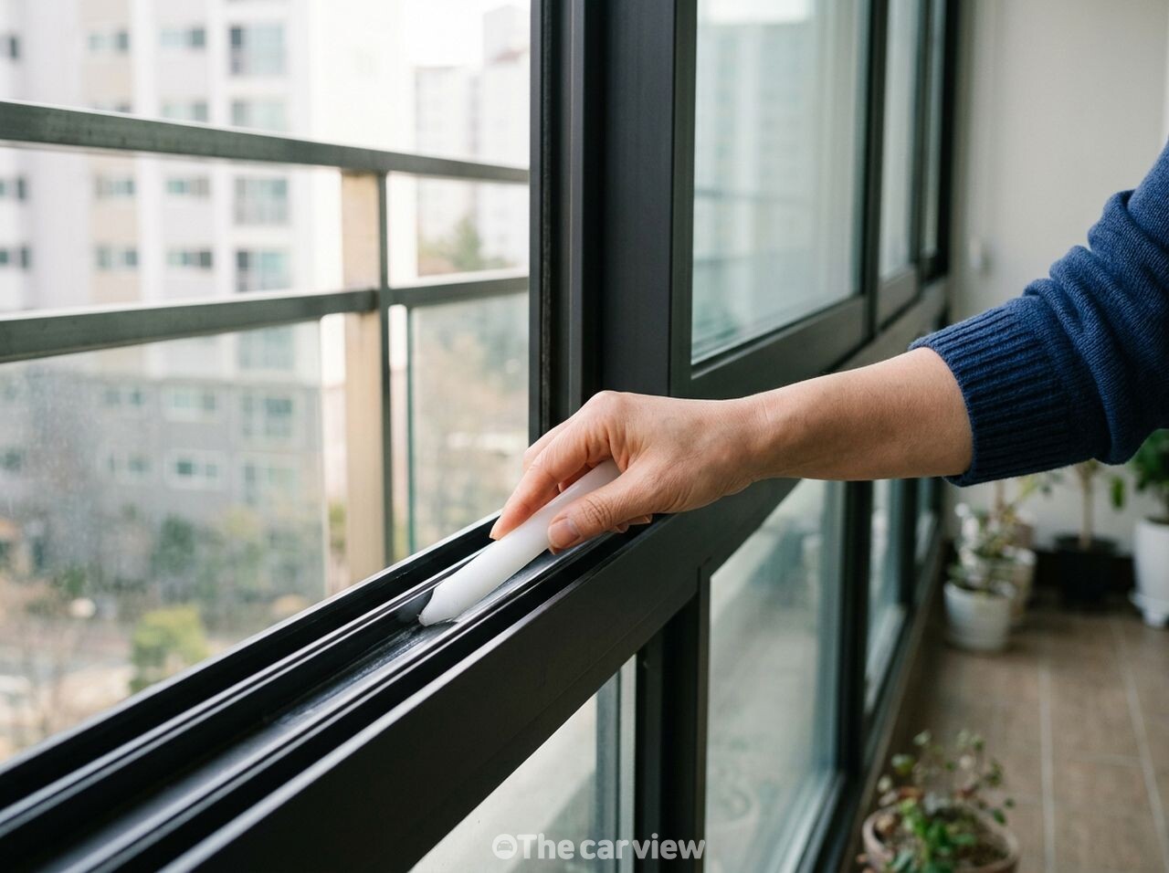 베란다 샷시 청소 / 사진=더카뷰