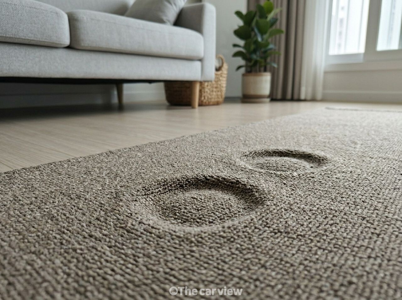 카펫 눌린 자국 복원 / 사진=더카뷰
