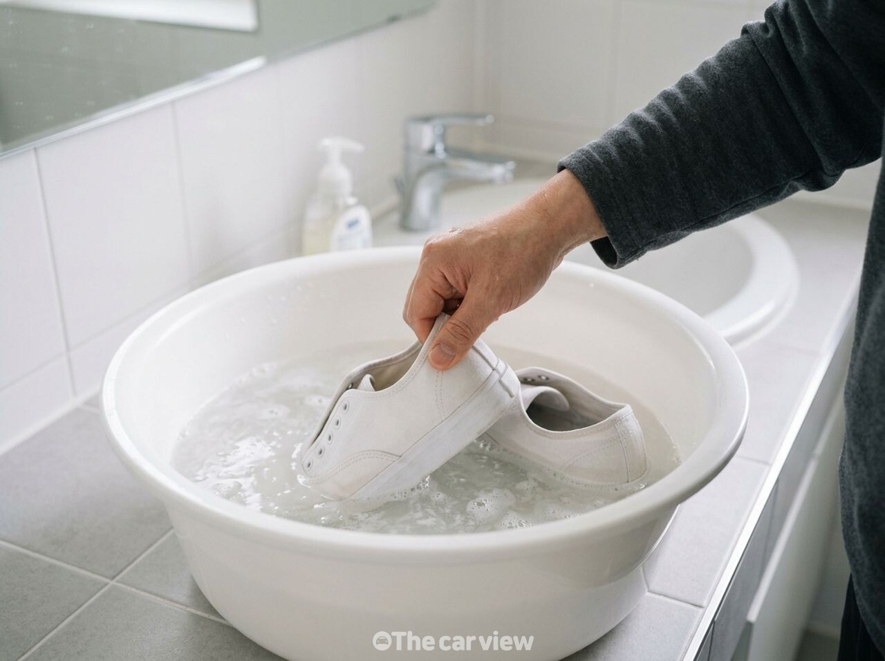 흰 운동화 빨래 / 사진=더카뷰