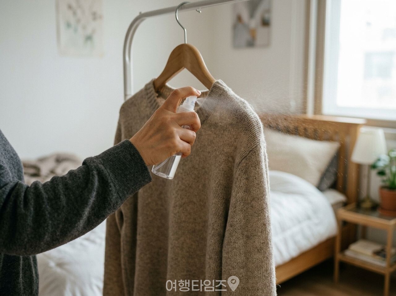 니트 옷걸이 어깨뿔 / 사진=여행타임즈