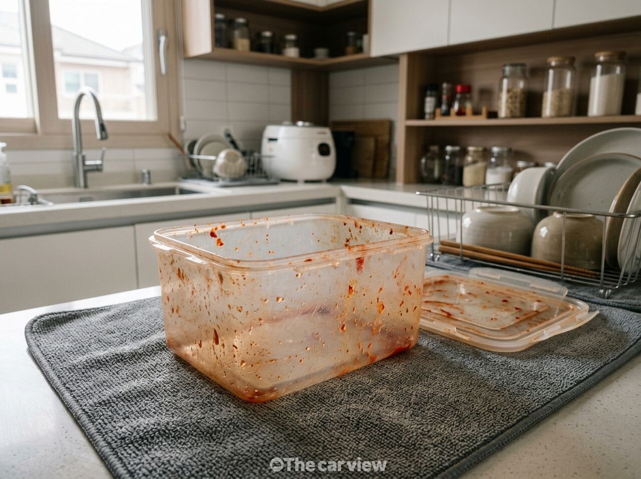김치통 얼룩 제거 / 사진=더카뷰