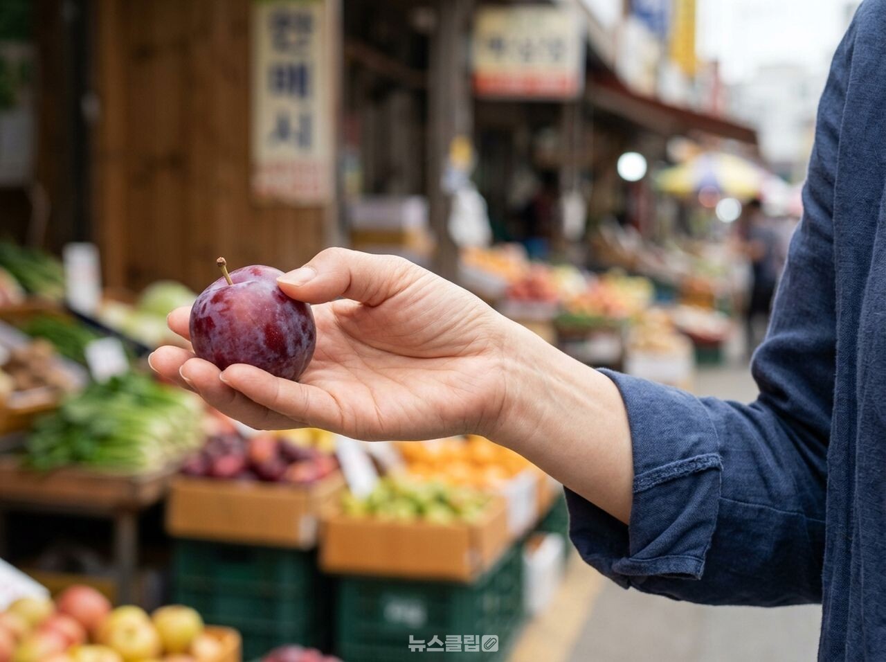 자두 하얀 가루 / 사진=뉴스클립