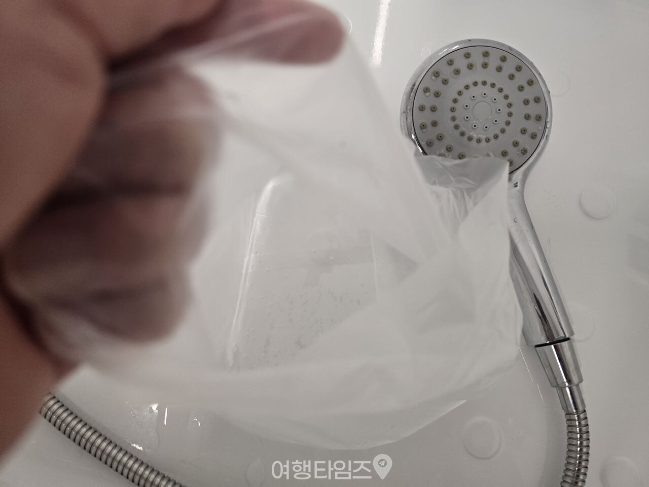샤워기 헤드 청소 / 사진=여행타임즈