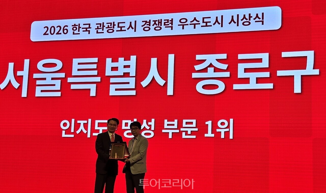 관광도시 경쟁력 평가 인지도·명성 부문에서 '서울 종로구'가  1위에 올랐다 / 사진-투어코리아