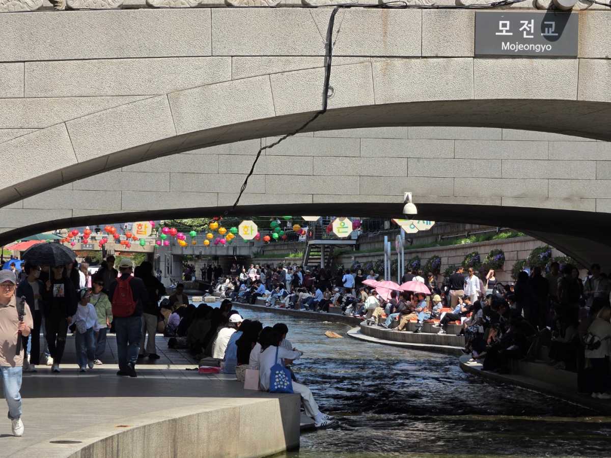 서울야외도서관(청계천) / 직접촬영