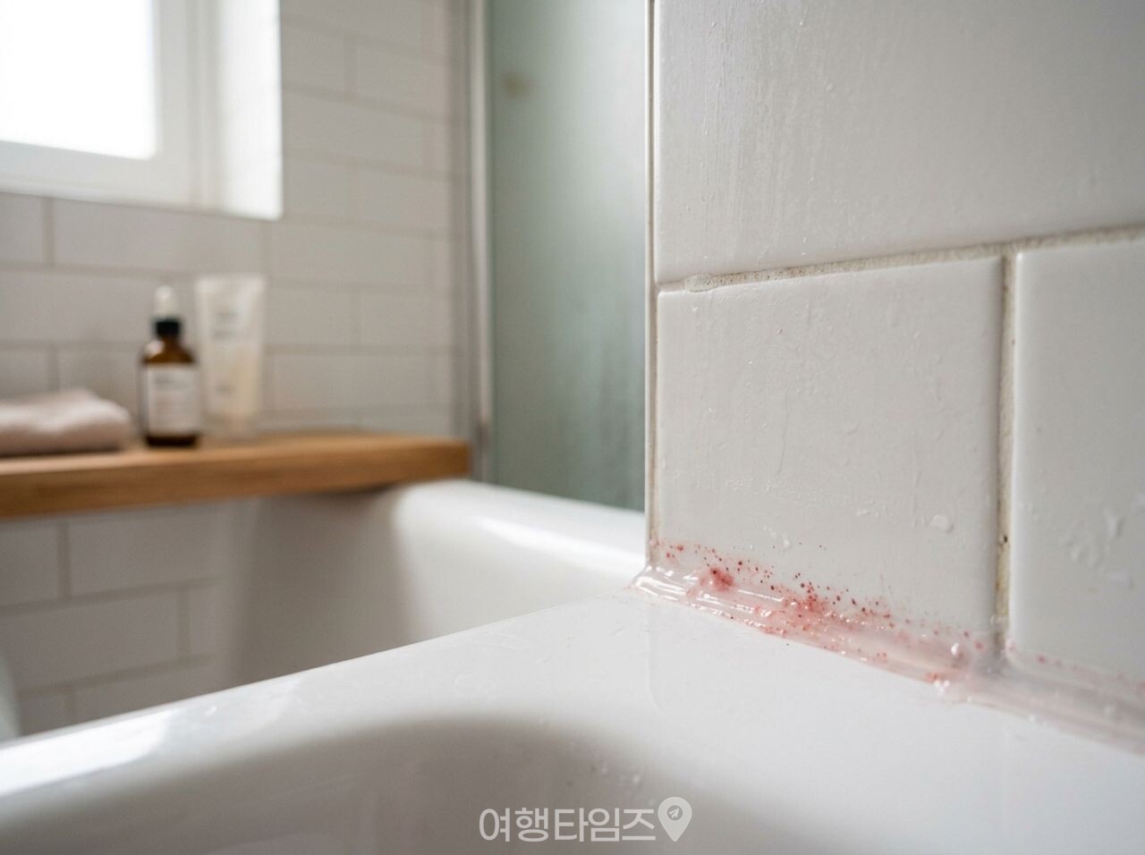 화장실 분홍색 곰팡이 물때 청소 / 사진=여행타임즈