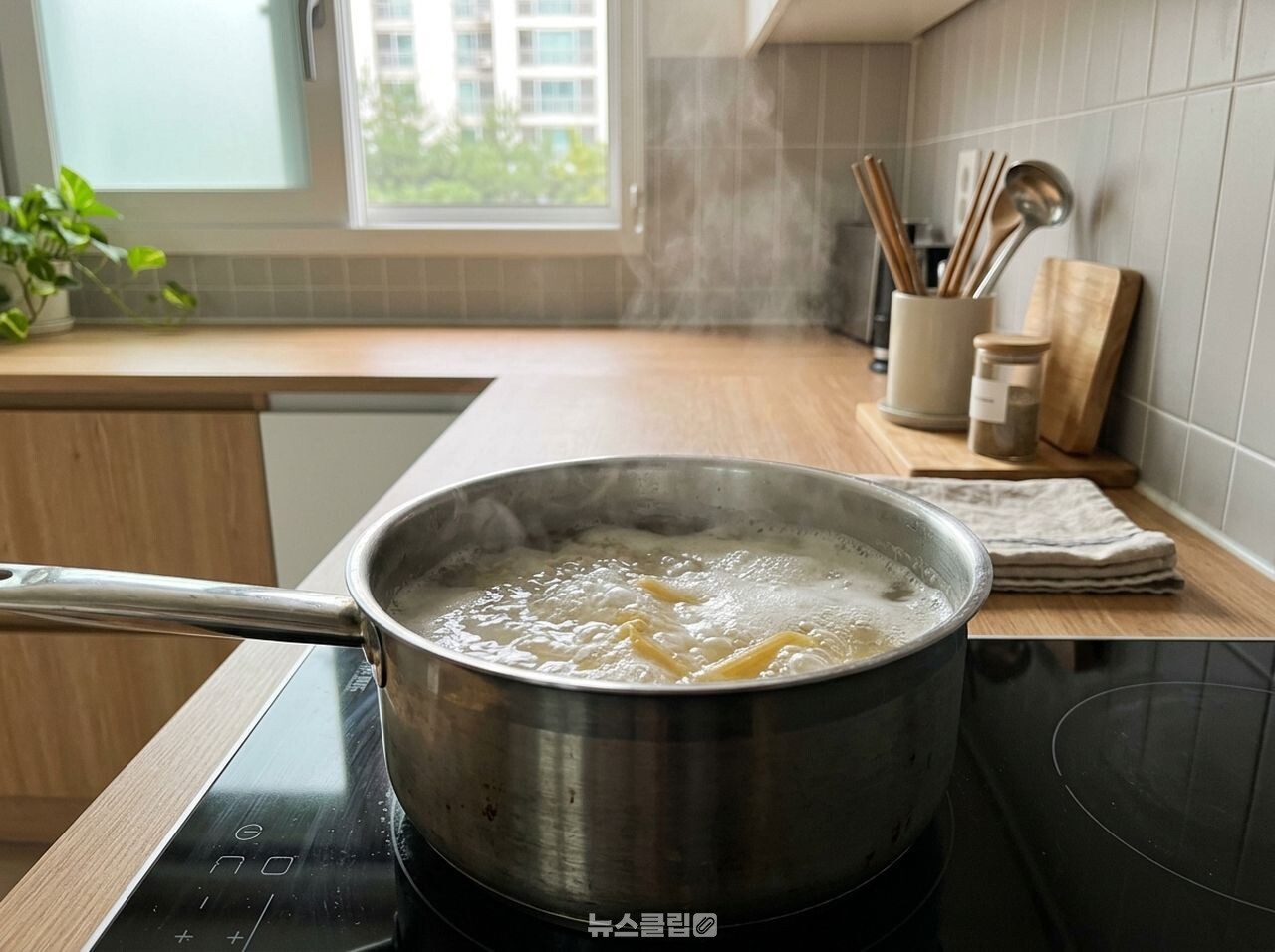 파스타 면수 설거지 / 사진=뉴스클립