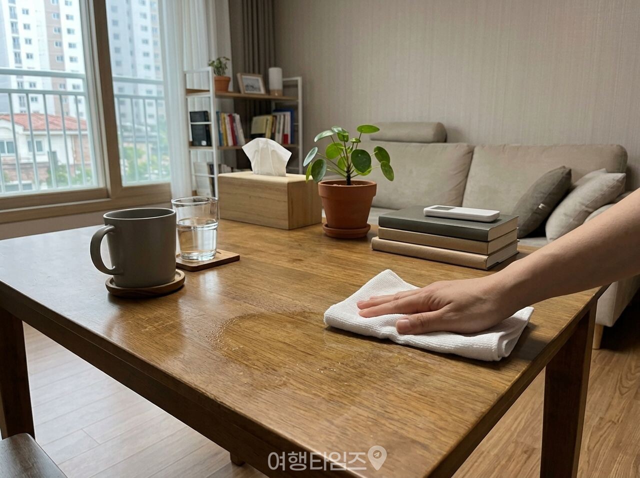 바닥 청소 / 사진=여행타임즈