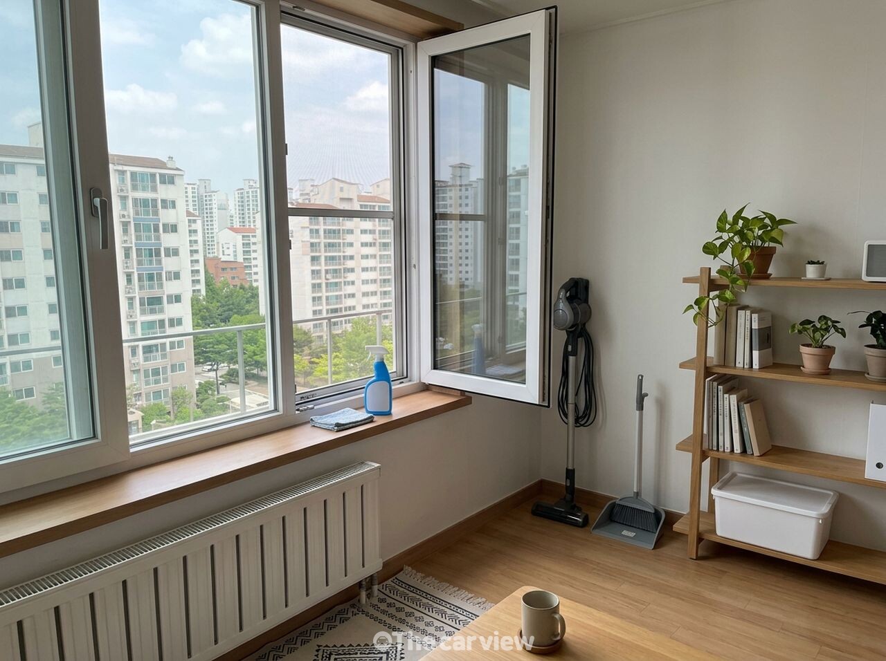 소주 바닥 청소 / 사진=더카뷰
