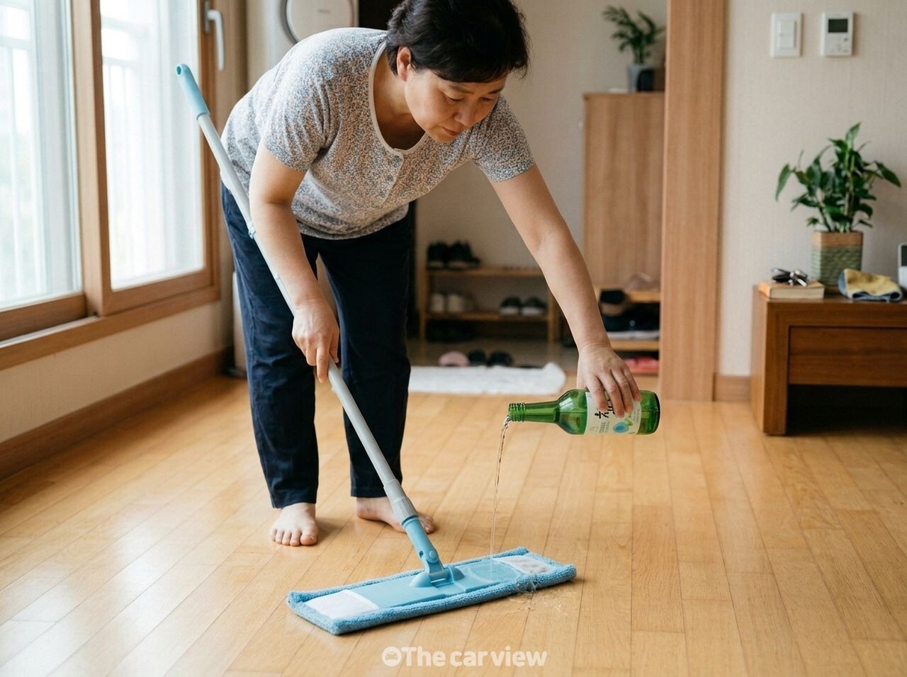 소주 바닥 청소 / 사진=더카뷰