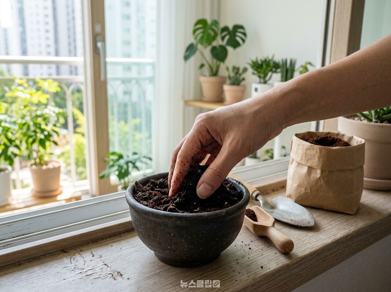 커피 찌꺼기 재활용 / 사진=뉴스클립