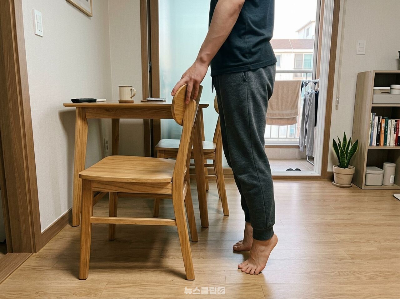 뒤꿈치 들기 운동 / 기사 이해를 돕기 위한 Ai 이미지
