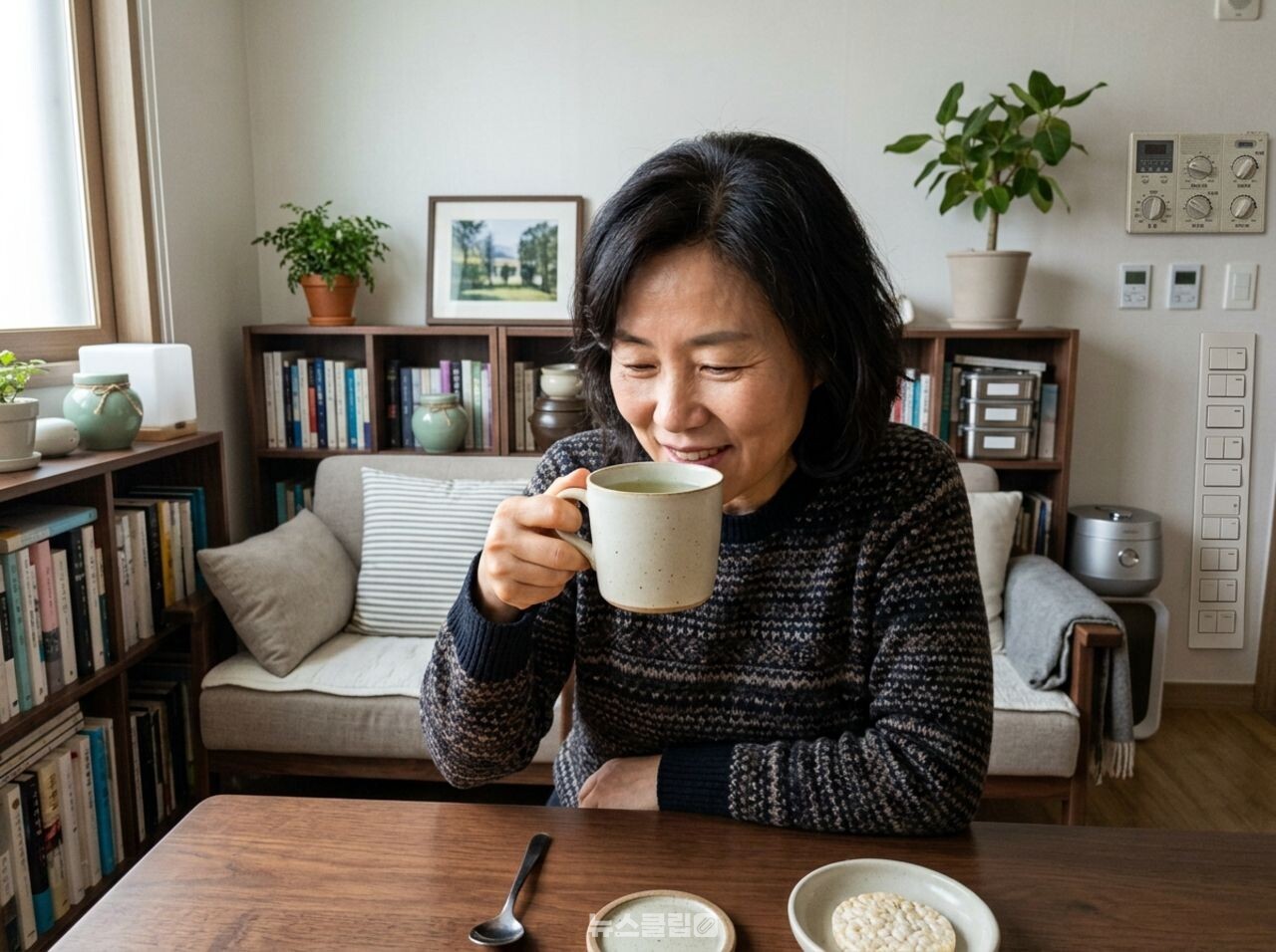 고혈압에 좋은 녹차 / 기사 이해를 돕기 위한 Ai 이미지