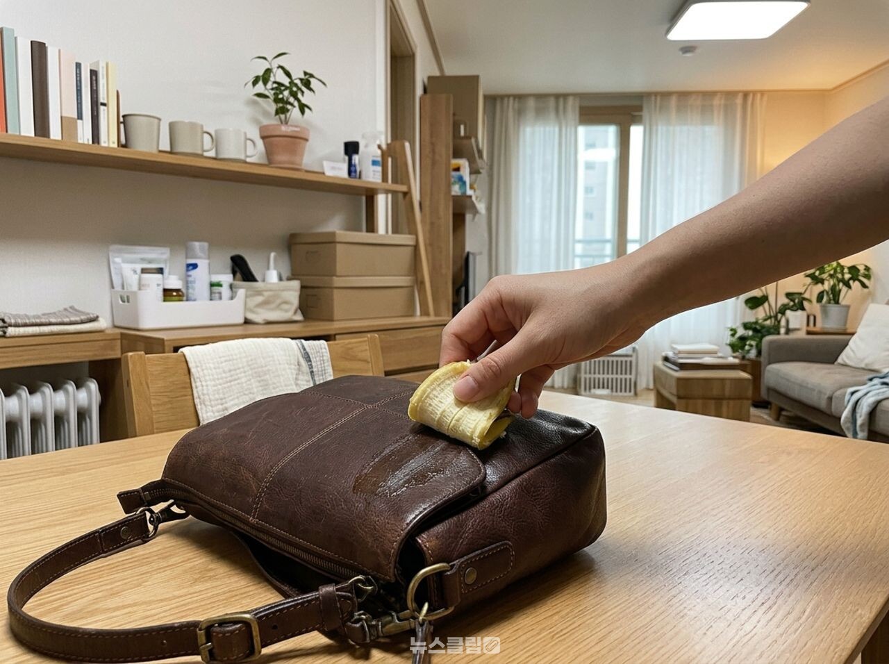바나나 껍질 치아 미백 / 기사 이해를 돕기 위한 Ai 이미지