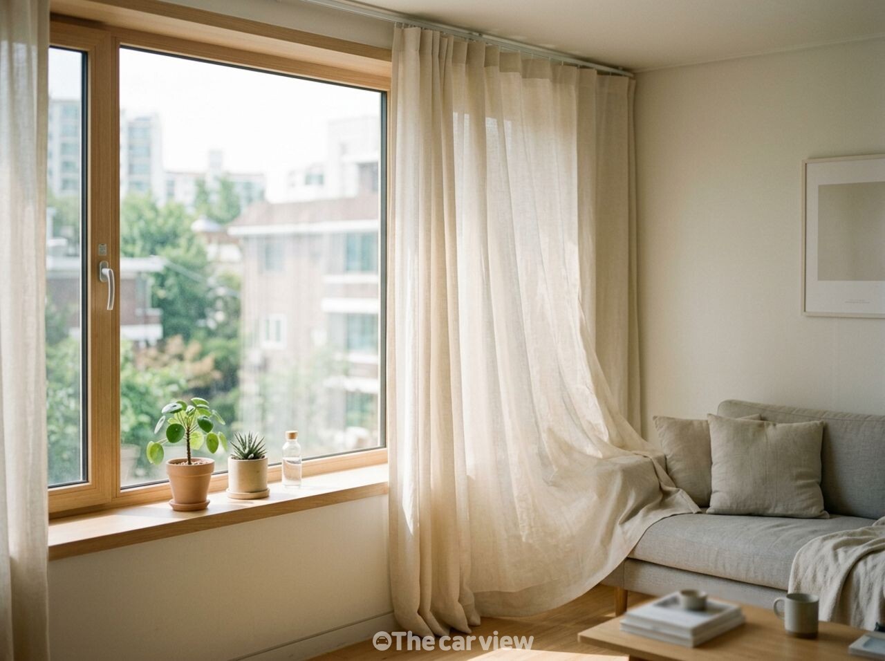 커튼 빨래 / 기사 이해를 돕기 위한 AI 이미지