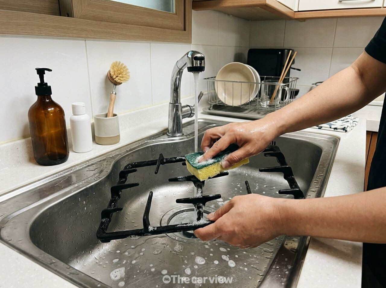 가스레인지 삼발이 청소 / 기사 이해를 돕기 위한 AI 이미지