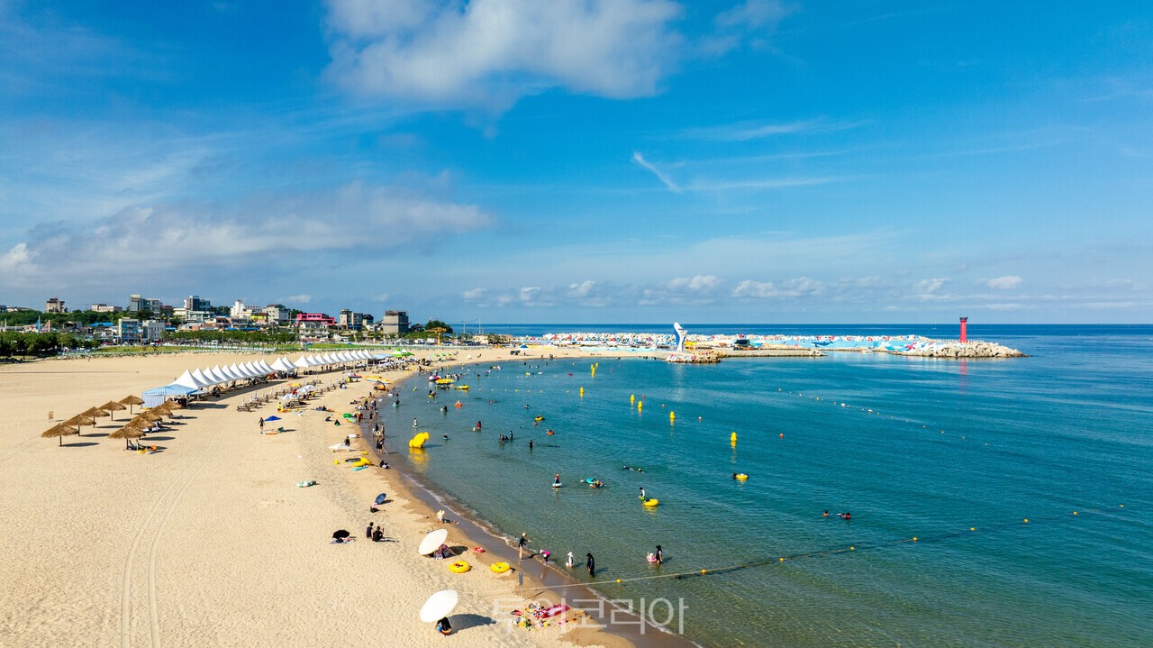 병곡면 고래불해수욕장 병곡면 고래불해수욕장과 영해면 대진해수욕장  남정면 장사해수욕장 /사진-영덕군