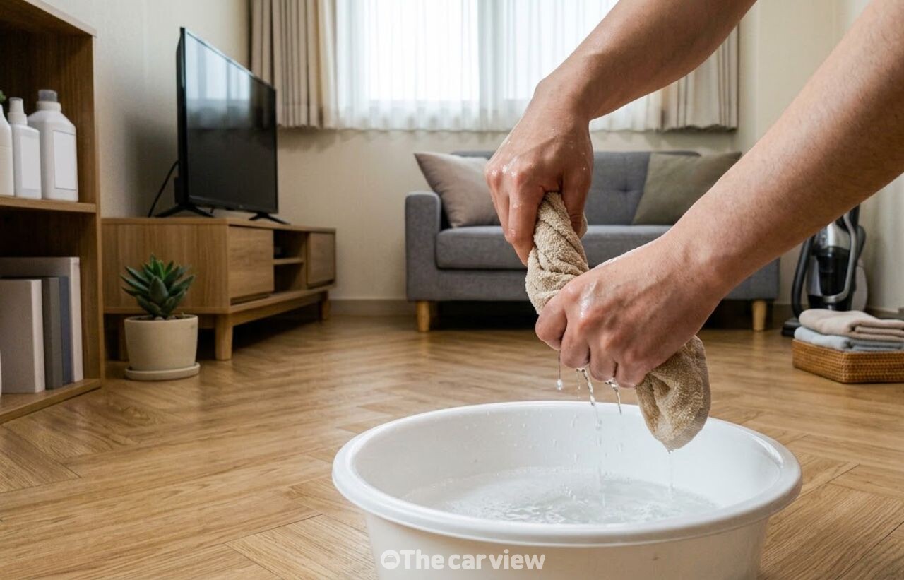 여름철 바닥 끈적임 / 기사 이해를 돕기 위한 AI 이미지