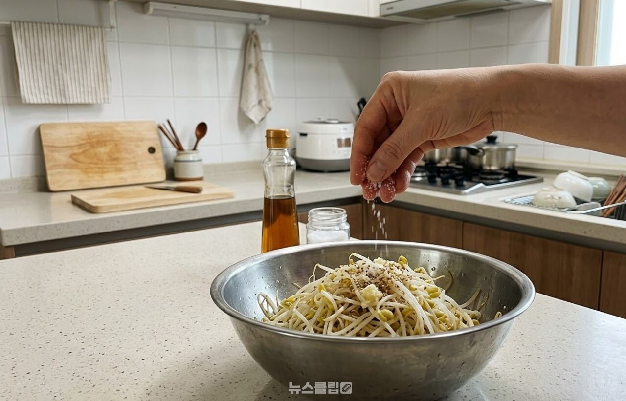 콩나물 데치기 / 기사 이해를 돕기 위한 AI 이미지